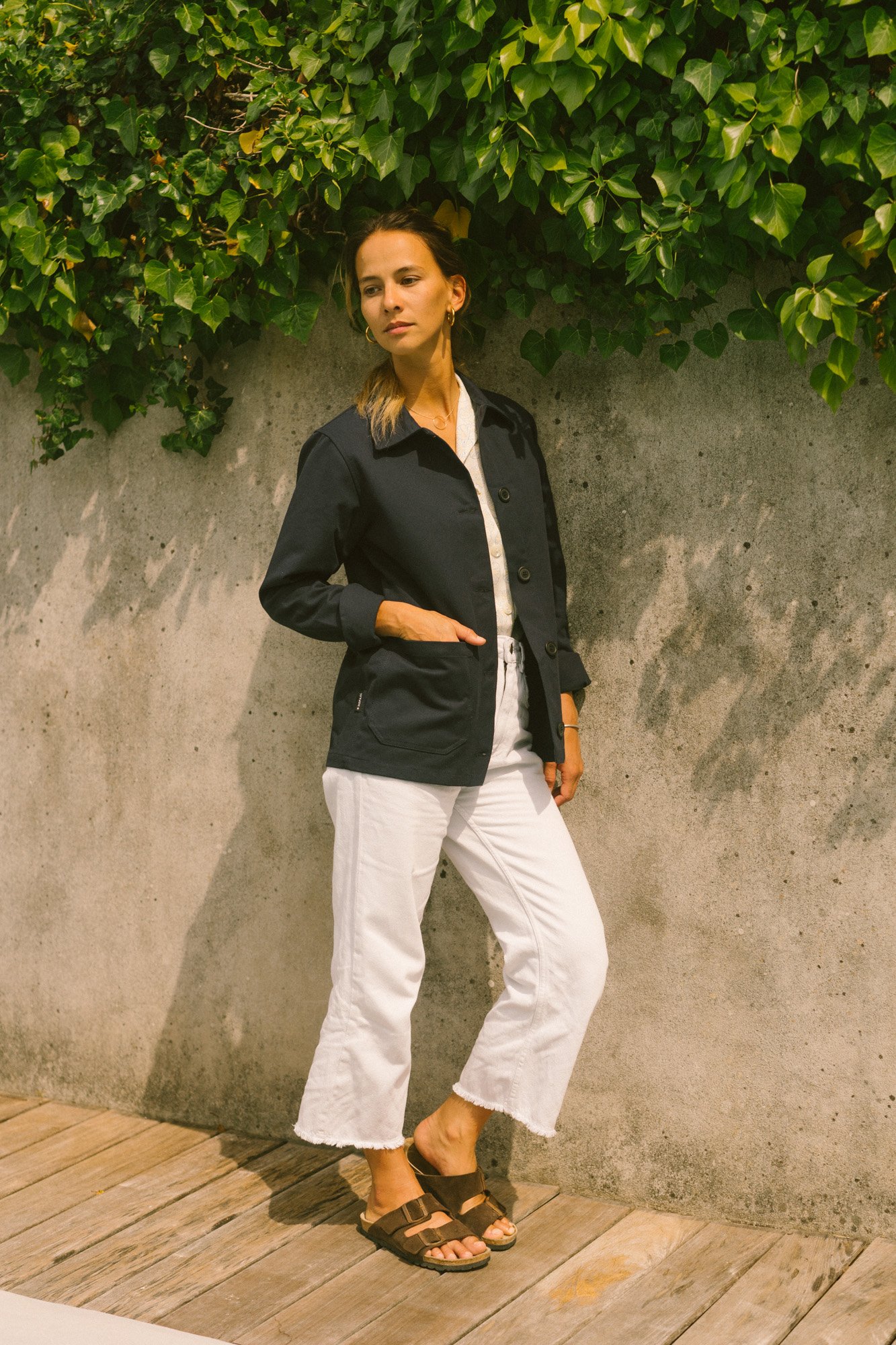 La Veste de travail Bleu - Femme